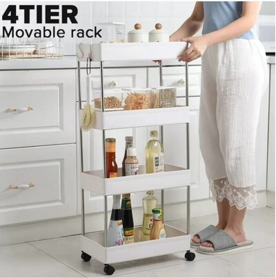4 Tier Movable Rack